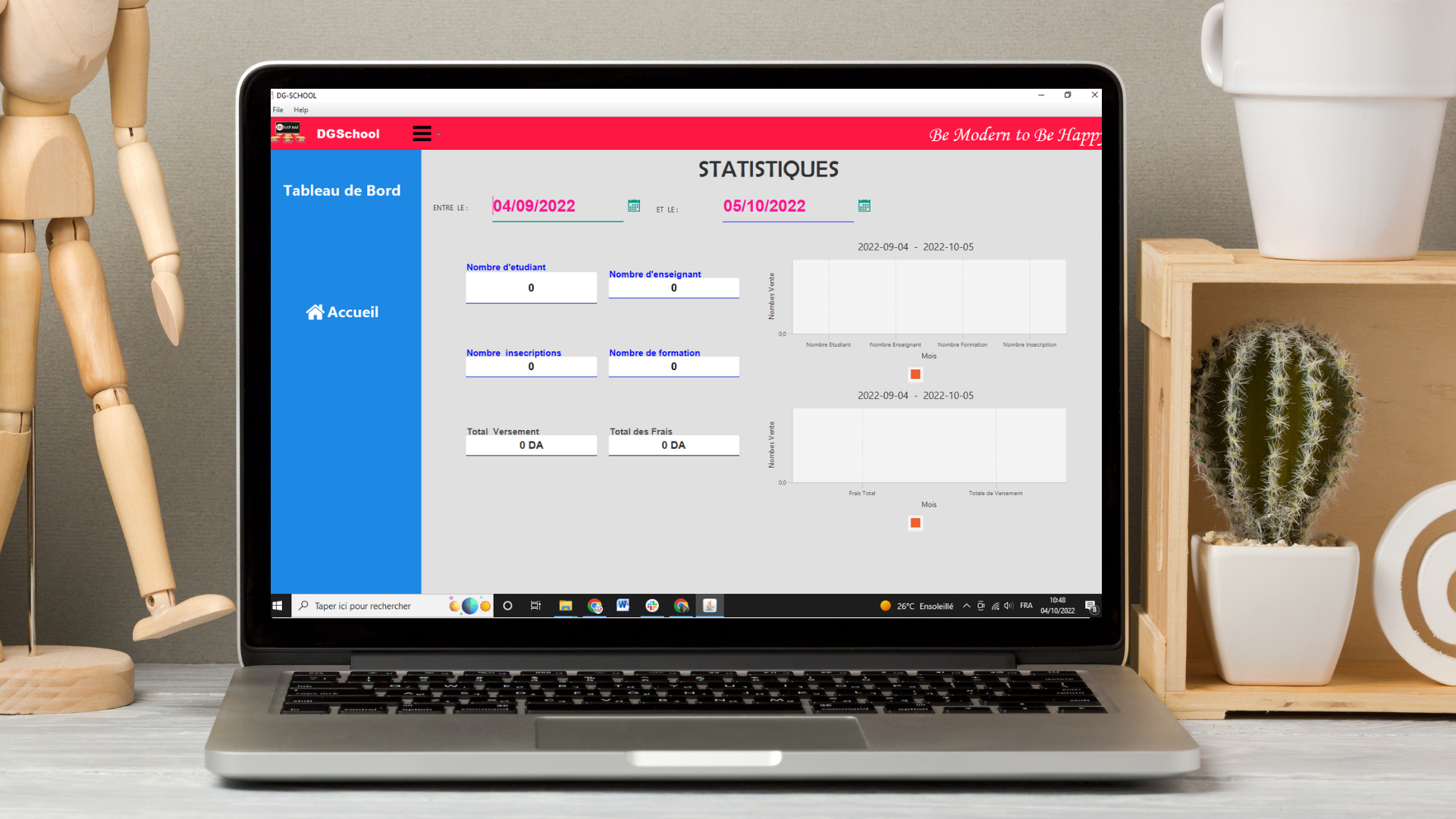  Gestion  des statistiques