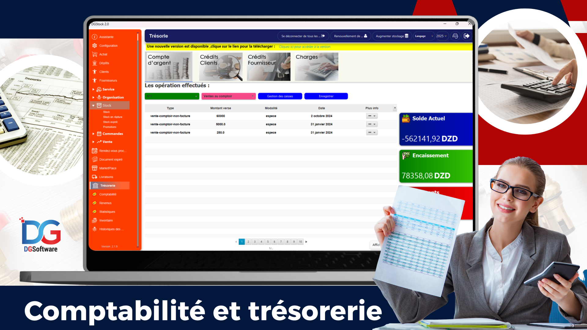 Comptabilité et trésorerie centralisées