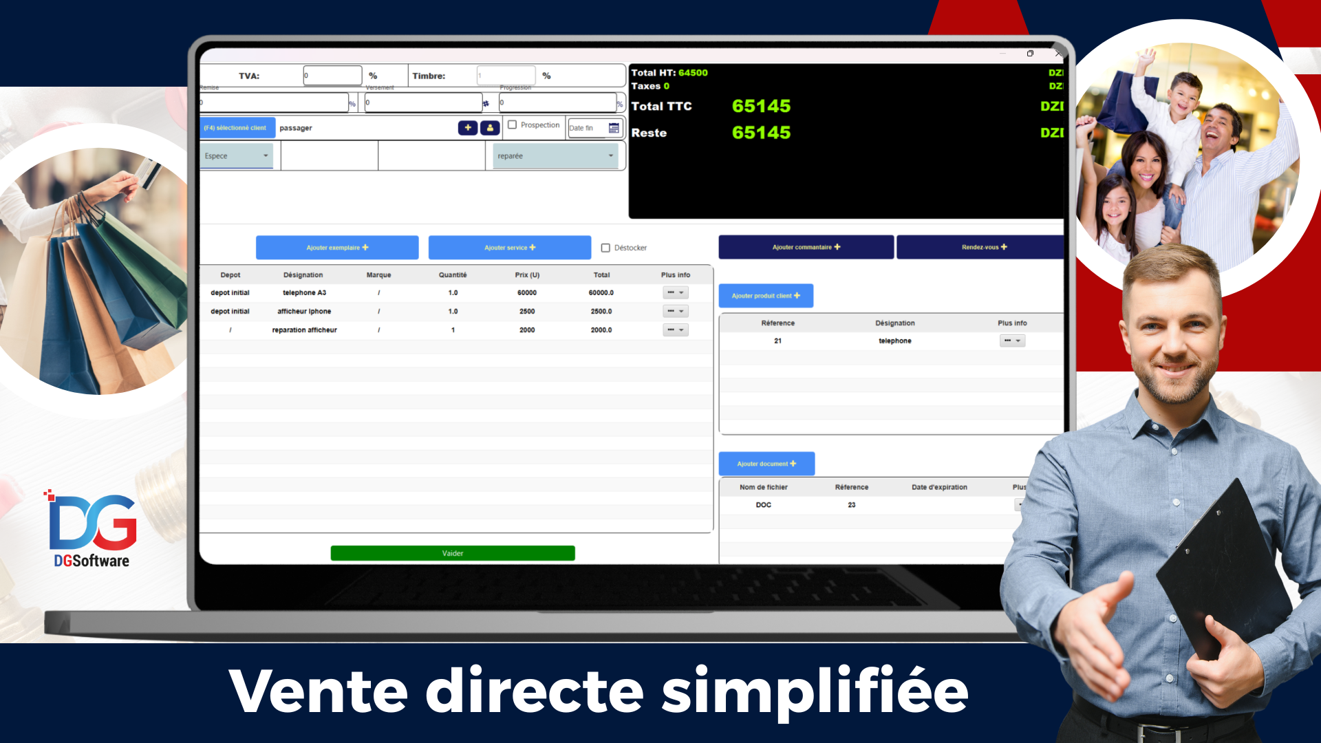 Vente directe simplifiée