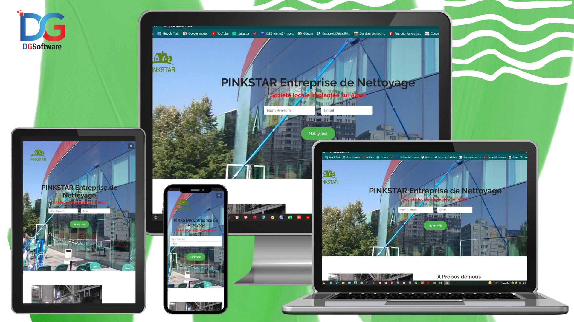 Site Vitrine Pinkstar Service